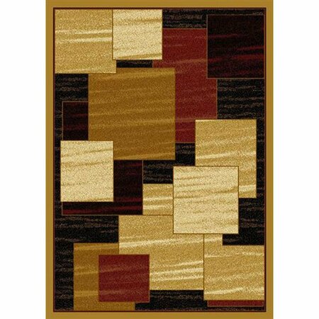 MAYBERRY RUG 5 ft. 3 in. x 7 ft. 3 in. City Panes Area Rug, Multi Color CT1120 5X8